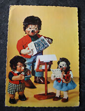 AK Igel Mecki Familie macht Musik, 1960, DDR-Karte