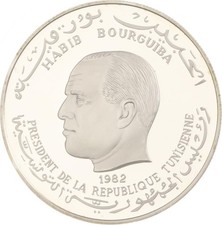 Tunesien - 5 Dinars 1982 - Silber - Year of the Child - PP Proof