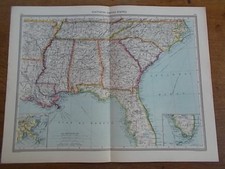 Antike um 1904 Farbkarte SÜD