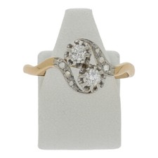 Diamant Ring 750 Rotgold Gr 60