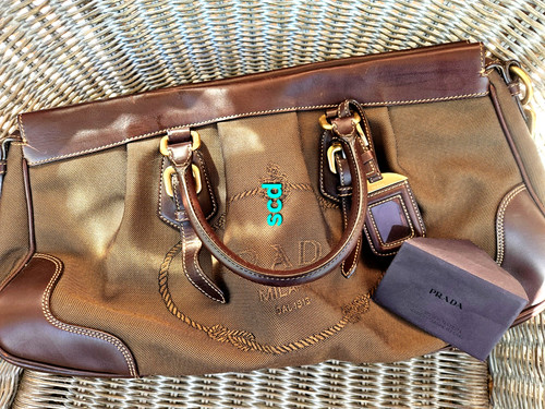 Prada tasche canvas leder - tasche,