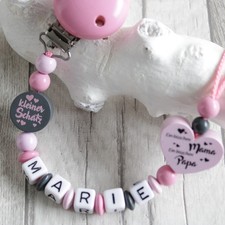 ♥ Schnullerkette mit Namen