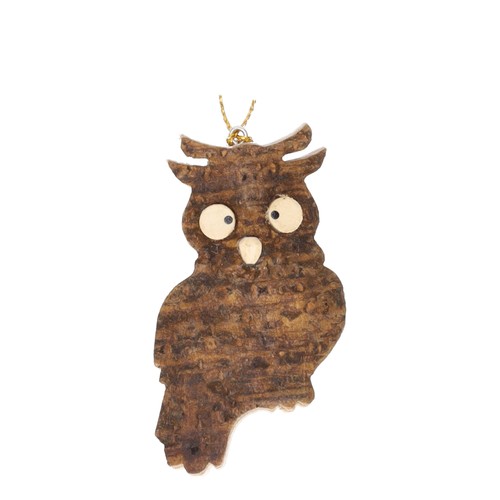 Rinden eule aus holz - rinden,