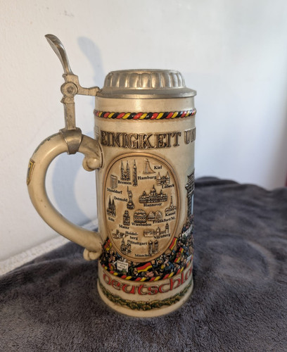 Steingut bierkrug mit - bierkrug,