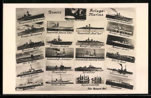 Unsere kriegsmarine - ak,