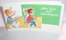 Schulanfang Karte Hanna Roth-Schaberschul ? um 1980 ! (A1618