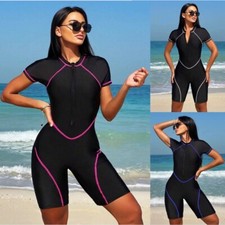 Damen Surf-Badeanzug Neoprenanzug Einteilige Tauchanzüge Schnell Trocknend