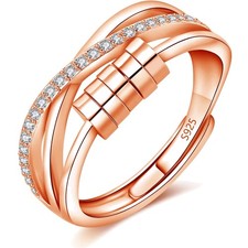 Damen Silber Anxiety Ring Anti