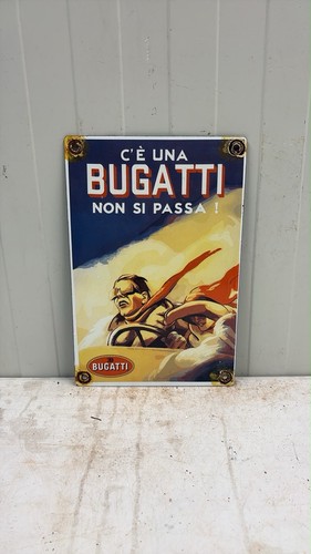 Bugatti emailschild - bugatti,