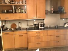 gebrauchte einbau küche mit elektrogeräten Echtholz Ahorn Marke Format