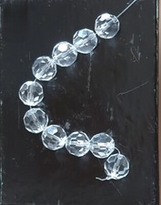 20 Glasschliffperlen facettiert D. 14 mm