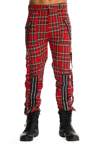 Herren rot schottenkaro - herren, punk