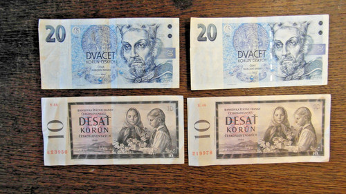 Tschechische banknoten - 4, x