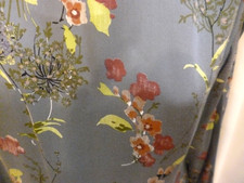 💙 Damen Kleid Grau Blumen