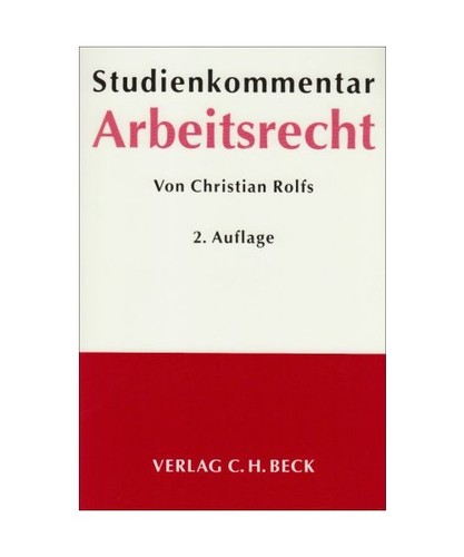 Studienkommentar arbeitsrecht - studienkommentar,