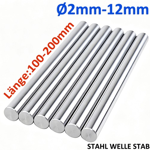 ø2mm 12mm silberstahl rund - silberstahl,