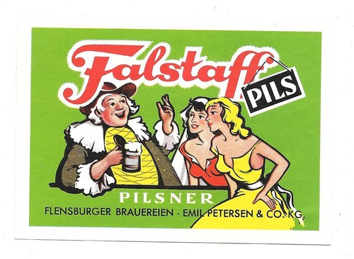 Altes bieretikett flensburger - bieretikett,
