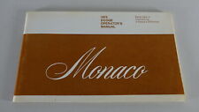 Owner´s Manual / Handbook Dodge Monaco Stand 1974