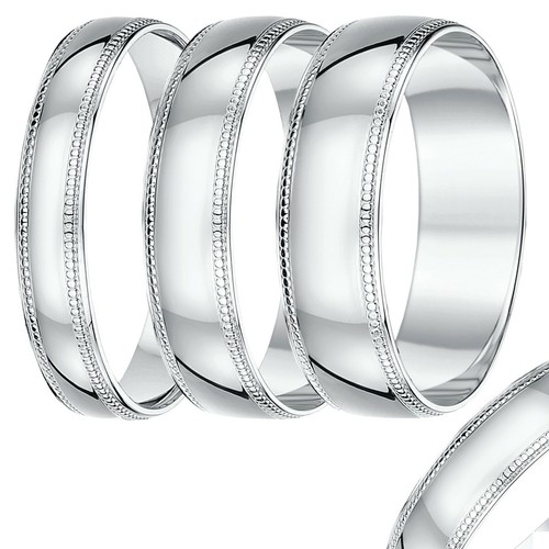 9ct weiss gold milgrain - weiss,