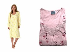 Damen Nachthemd, Knopfleiste