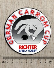 Aufkleber/Sticker Richter Spiel + Hobby German Carrom Cup