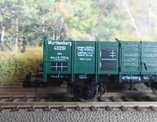 TRIX International H0: Württ. Länderbahn Güterwagen Mitt. Hochbordwagen, Ep.1   