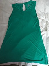 VOLCOM Kleid Strandkleid  grün kurz lässig Gr. L neuwertig