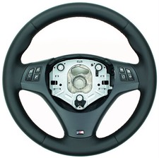 Leder Lenkrad für BMW E81 E82 E87 E88 E90 E91 E92 E93 neu bezogen Nappa sch.Naht