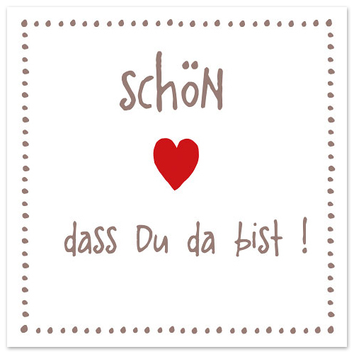 Servietten schön dass du - 20, schön,