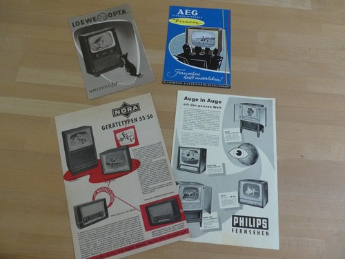 Alte fernsehprospekte loewe - alte,