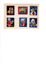 6 alte Reklamemarken für Nudeln der Firma Fritz Koch aus Mettmann bei Düsseldorf