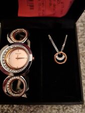 Seksy 2124G by Sekonda Damen Eclipse Swarovski Kristalluhr & Halskette