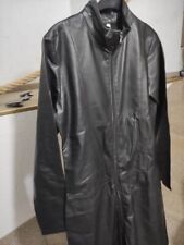 Lederoverall Schwarz echtes