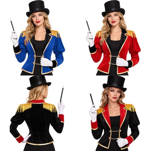 Damen zirkusdirektor outfit - zirkusdirektor,