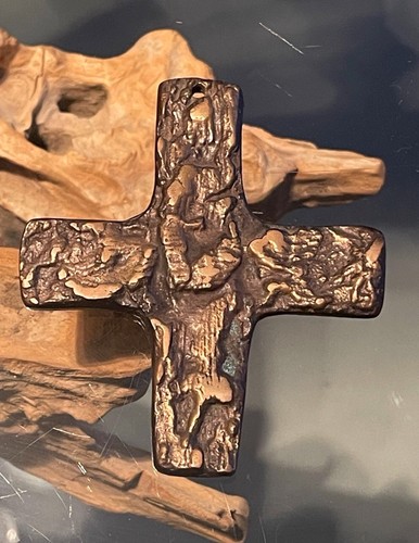 Massives metallkreuz bronze - metallkreuz,