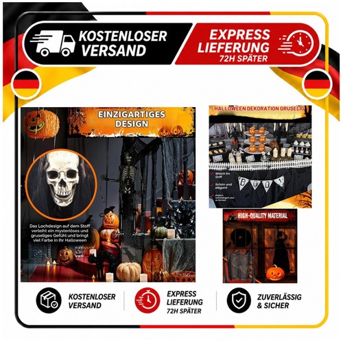 Halloween deko stoff 500x200 - deko,