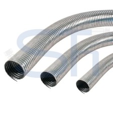 Abgasschlauch Metallschlauch flexibel verzinkt Flexrohr 1m u. 2m, 25mm bis 150mm