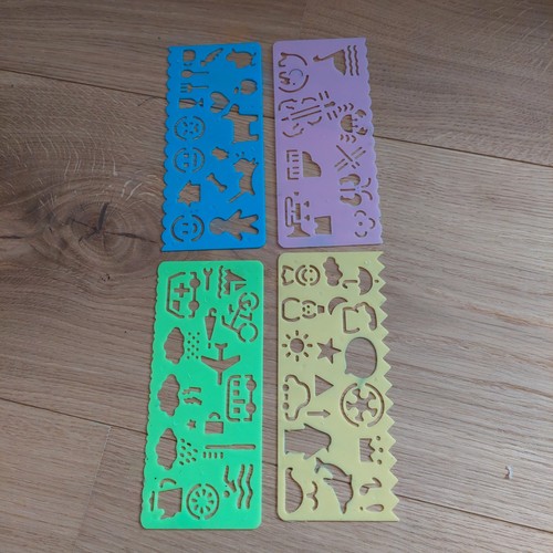 Malschablonen set 4teilig - malschablonen-set,
