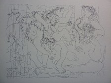 PABLO PICASSO / Suite Vollard 1956 "Bildhauer & Modell" !!