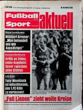 Seltene Donnerstagsausgabe der Fußball Woche Sport Megaphon August 1981 E Lienen