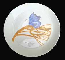 Wandteller blauer Schmetterling Rosenthal Porzellan Alain Le Foll Papillon 31cm