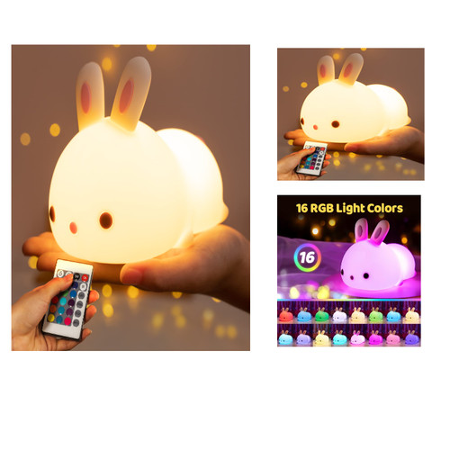 Kawaii nachtlicht hase silikon - kawaii,