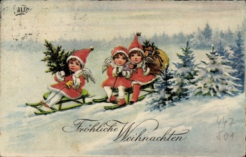 Glückwunsch weihnachten - ak,