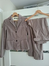 Hugo Boss Damenanzug Hose Blazer Gr.36 grau/beige Greige Nickistoff