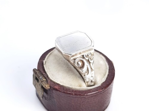 835 silber siegelring - 835,