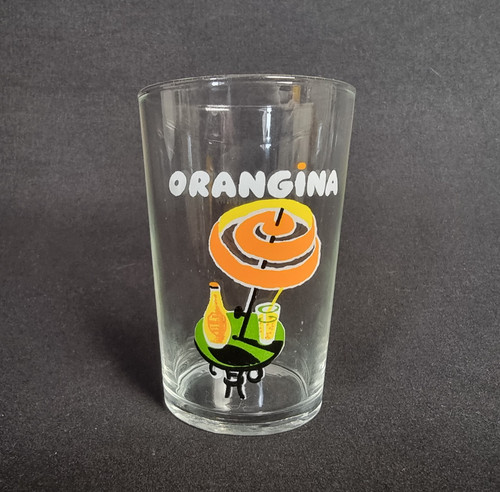 Vintage orangina glas 70er - glas,