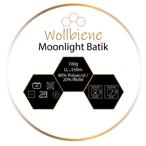 Wollbiene moonlight 100g - wollbiene, x
