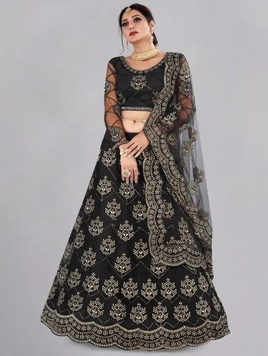 Lehenga choli schwarz hochzeit - choli,