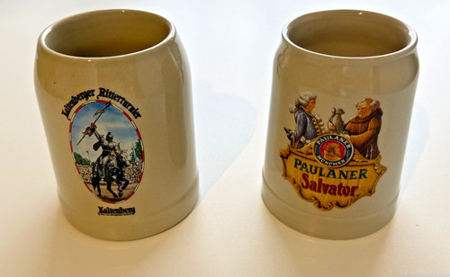 Bierkrug steingut paulaner - bierkrug,