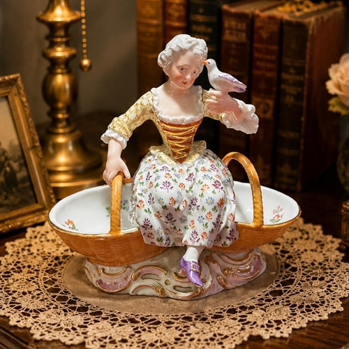 Meissen porzellan figur frau - figur,
